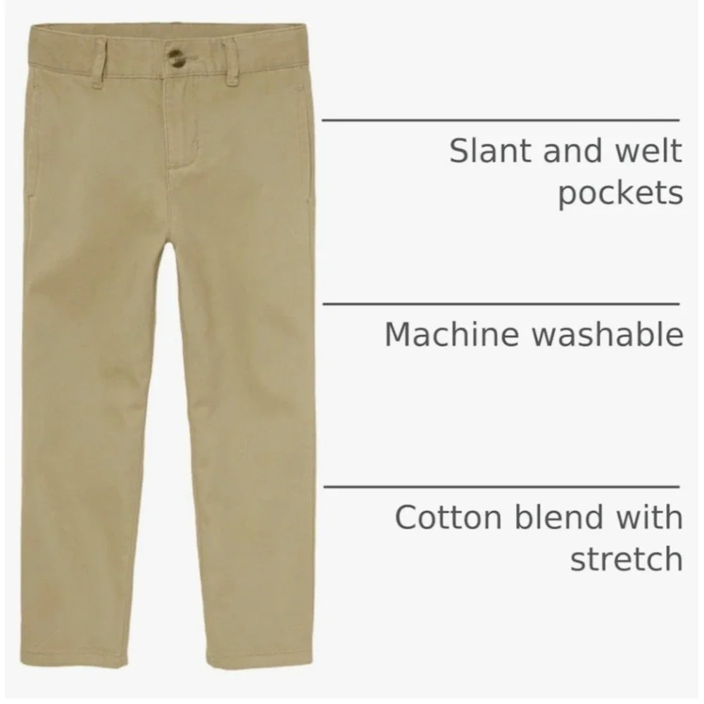 The Childrens Place Boys Navy Blue School Uniform Pants